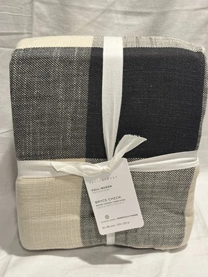 Funda nórdica Pottery Barn BRYCE FULL/QUEEN negra carbón AGOTADA NUEVA con etiquetas Foto 1 de 4