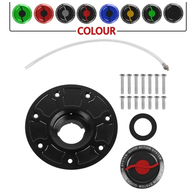 CNC Keyless Gas Tank Cap Cover For DUKE 690/R 14-17 DUKE 790 2018-20 DUKE R 890 - Image 1 of 4