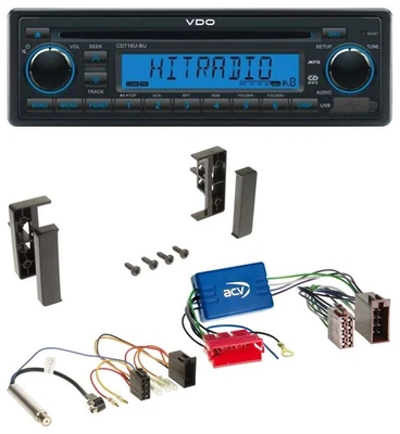 VDO AUX MP3 1DIN CD USB Autoradio für Audi A2 A3 8L A4 B5 A6 C5 Aktivsystem - Bild 1 von 4