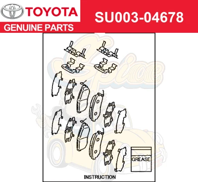 Pastillas de freno delanteras originales Toyota SU003-04678 SCION FRS 2013-2016 Foto 1 de 1