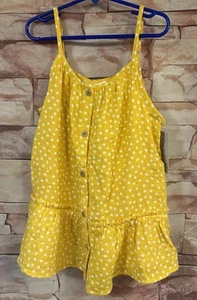 Cat & Jack Girl's Spaghetti Strap Blouse. Size: Large. (10-12). 100% Cotton - Picture 1 of 12