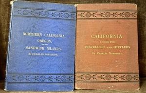 2 Bks; California, Sandwich Islands for Travelers & Settlers C. Nordhoff 1874 - Bild 1 von 24