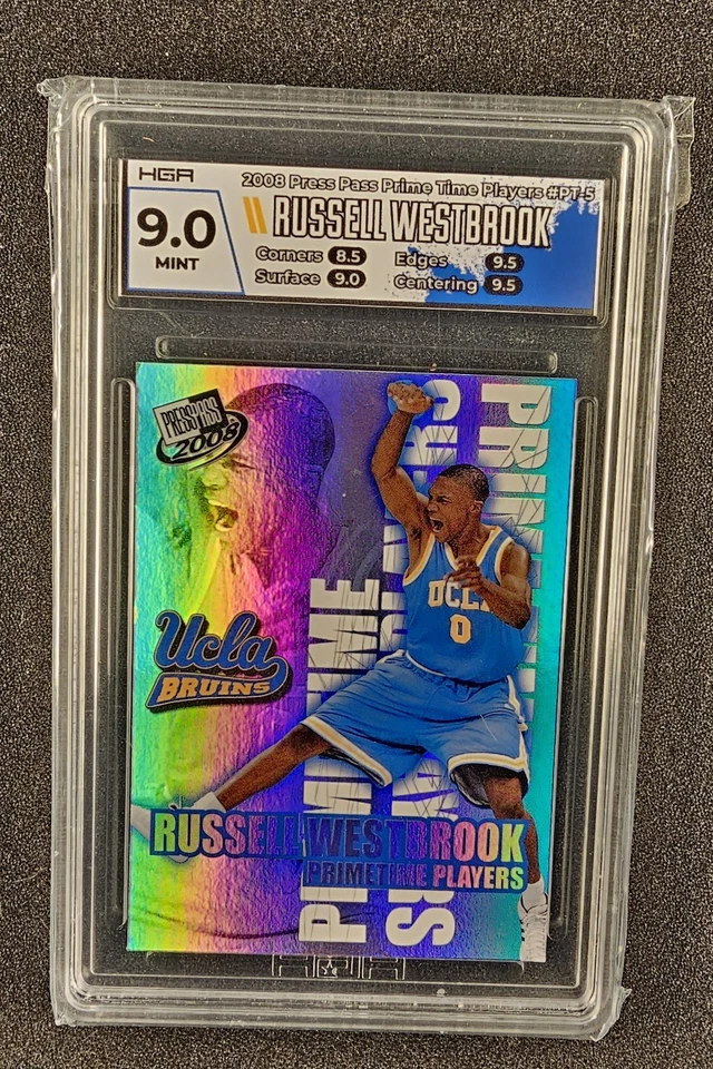 Russell Westbrook PRC UCLA 2008 Press Pass Prime Time Players #PT-5 HGA 9.0 ESTADO PERFEITO - Imagem 1 de 4