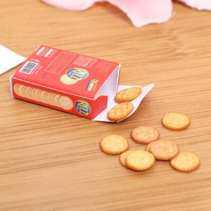 Mini 1/6 Scale Miniature Dollhouse Cookies with Boxes Pretend Play Foo&R1 - Photo 1/11