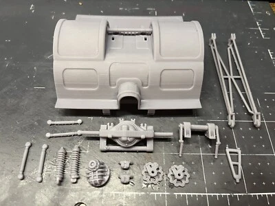 1/16 Detailed Awesome Pro Street Back Half 3D printed with wheelie bars - Image 1 of 4