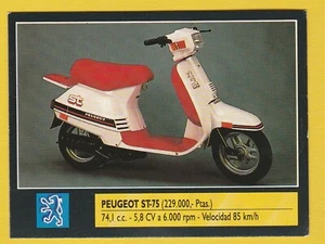 1990 Spanish Motorsport Motorbike bike Trading Card #144 Peugeot ST-75 - Picture 1 of 2