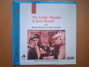 Laserdisc📀 THE LITTLE THEATER OF JEAN RENOIR (USA) 1 disque - Photo 1/3