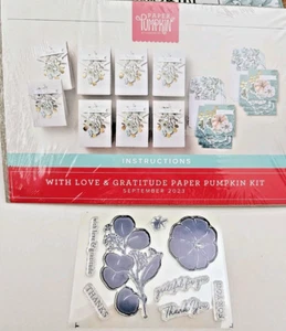 Stampin up Papierkürbis Set MIT LIEBE & DANKBARKEIT September 2023 *ohne Tintenfleck - Bild 1 von 3