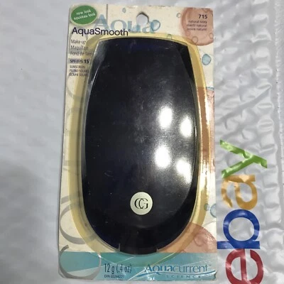 COVERGIRL Aqua Smooth Pressed Powder Makeup 715 NATURAL IVORY SPF15 disc/vintag - Image 1 of 3