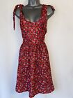 FAB BNWT IN THE STYLE FLOATY RED FLORAL PRINT DRESS 10
