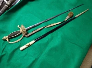 Antique imperial japanese 1886 full dress uniform court sword uncut meiji 19 - Picture 1 of 11