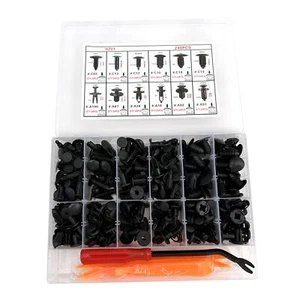 240pcs Auto Car Bumper Retainer Clips Kit Fastener Remover Push Pin Rivet Screw - Picture 1 of 3