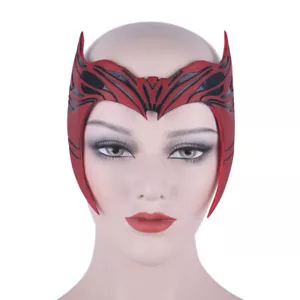 Cosplay Wanda Vision Scarlet Witch Crown Headpiece Women Headwear Halloween Prop - Picture 1 of 11