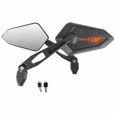 Par Espejos Street Con Logo Naranja Para KTM 990 Supermoto / T 2010-2011 - Imagen 1 de 3