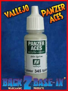 Vallejo Panzer Aces Splinter Camouflage Base 345 Acrylic Paint 17ml Bottle - Imagen 1 de 1