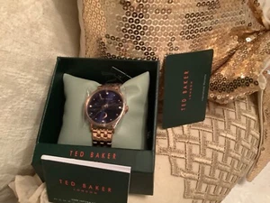 Ted Baker gold tone bracelet Strap Ladies Watch moon design, ! Authentic. - Picture 1 of 5