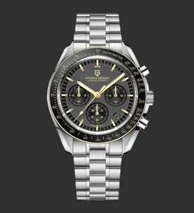 PAGANI DESIGN PD-1701 MOON CHRONOGRAPH VK63 MOVEMENT MEN'S WATCH NIB - Picture 1 of 10