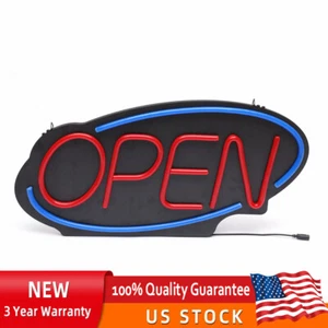 24 x 12 inch Bright LED Open Sign Neon Light for Restaurant Bar Shop Store Club - Picture 1 of 12