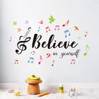 Musical Note Wall Stickers Crafts Art Mural Backdrop Poster Christmas