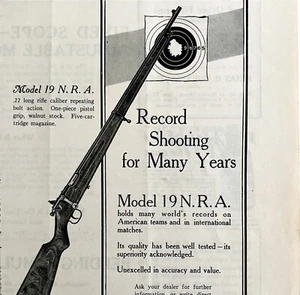 Savage Arms Co Rifle Model 19 Advertisement 1925 Firearms Gun Art LGBinAd - Picture 1 of 2