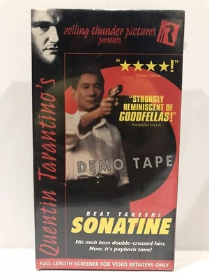 NEW Sonatine VHS HTF Sealed Beat Takeshi RARE PROMO SCREENER Quentin Tarantino - Image 1 of 4