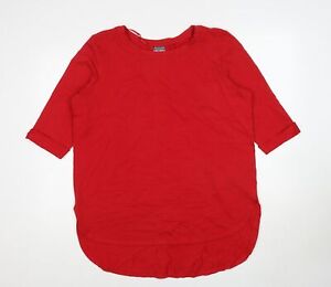 Beloved Womens Red Cotton Basic T-Shirt Size 2XL Round Neck