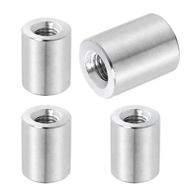 4 Stück 304 Edelstahl M8 x 1,25 mm Runde Überwurfmuttern, 0,55 x 0,79 Zoll (ODxH) - Bild 1 von 4