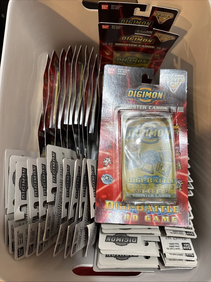 Paquete blister Digimon Digi-Battle Series 1999 2 Booster ~ Original sellado de fábrica Foto 1 de 1