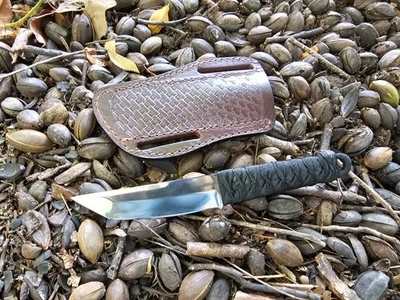 TANTO Fixed Blade Tactical Knife Hunting Survival Straight Knives - Image 1 of 4