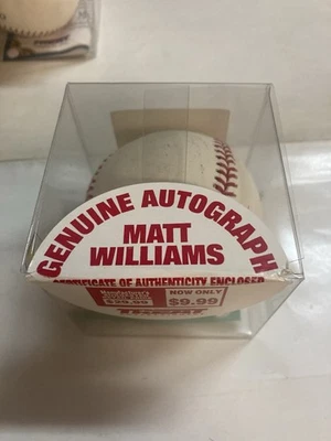 Sellado Matt Williams Autógrafo Original Béisbol 43/94 Treat Certificado Firmado Foto 1 de 3