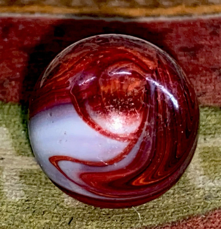 😎M.F. Christensen & Son Company “Oxblood Brick” Marble-NM.65 Artwork #21 - Image 1 of 4