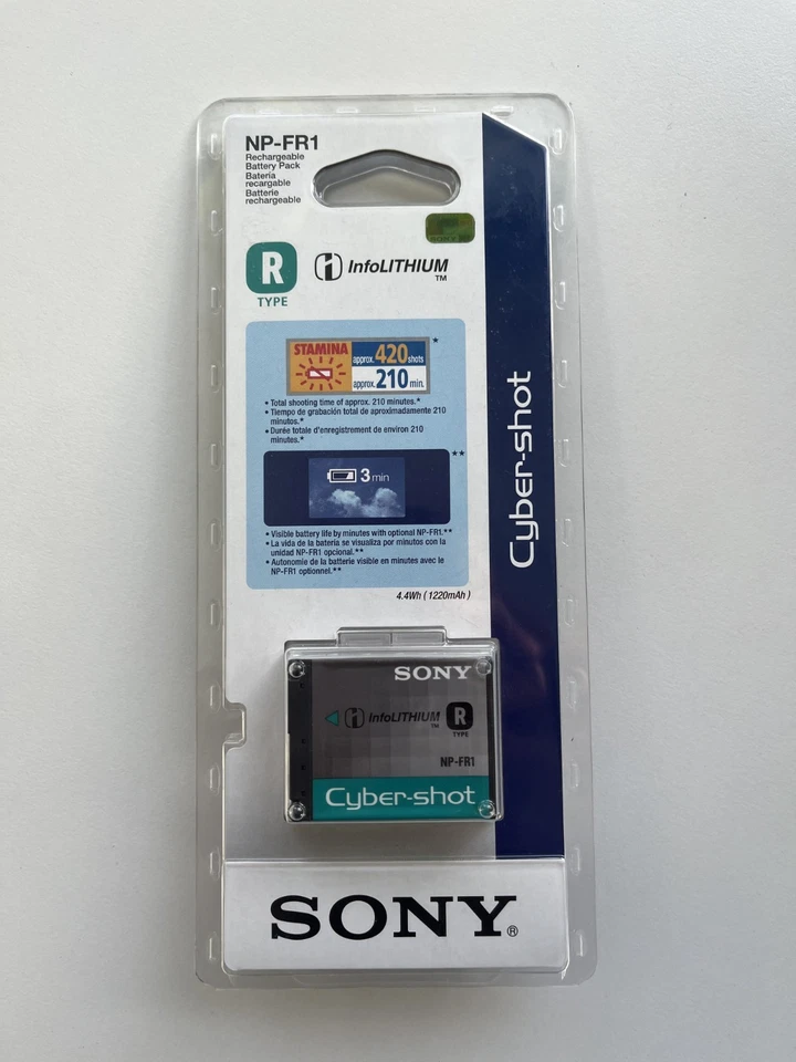 SONY Cyber-shot NP-FR1 (Type R) AKKU Original OVP NEW - Bild 1 von 1