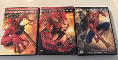 Spider-Man Trilogy 1 2 3 (Marvel 5 DVD Set) Tobey Maguire Kirsten Dunst - Image 1 of 4