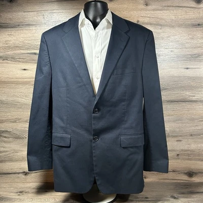 Blazer Abrigo Deportivo Hombre Azul Marino Dos Botones - Teoría - Talla 46R Excelente Estado Foto 1 de 4