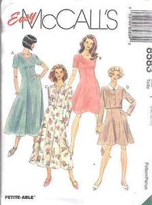 8583 UNCUT McCalls SEWING Pattern Vintage Misses Unlined Jacket Dress - Picture 1 of 2
