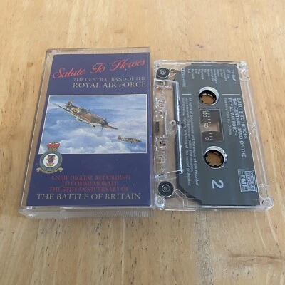Salute To Heroes - The Central Band of The RAF Cassette Tape (MFP 1990) Military - Image 1 of 3