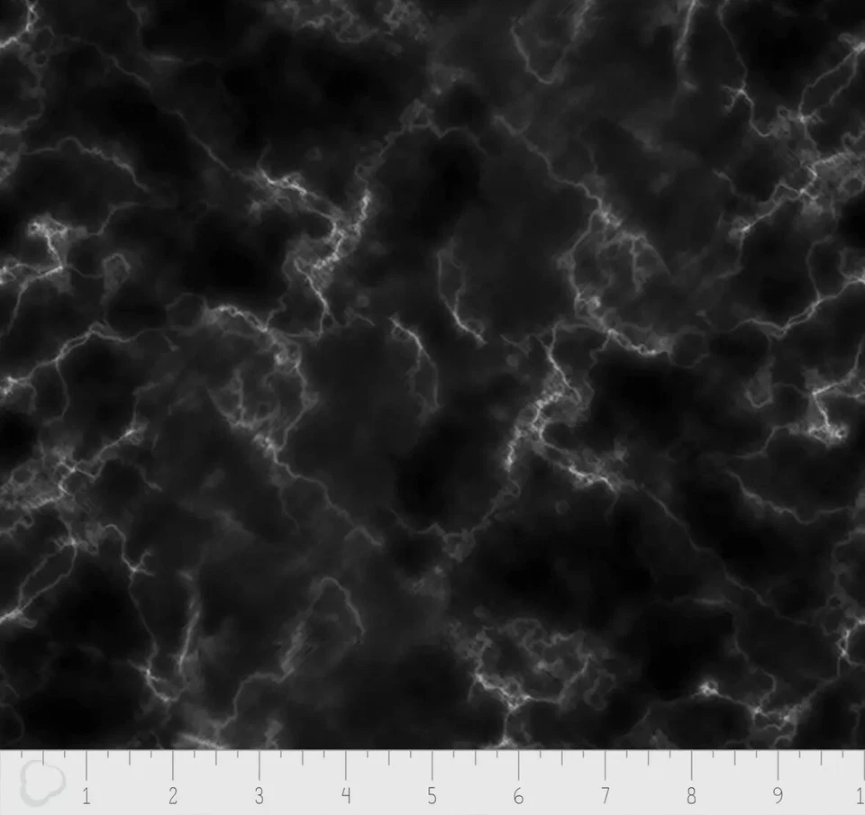 Camelot Mixology 奢华大理石纹黑色带白色面纱 — 第 1/1 张图片