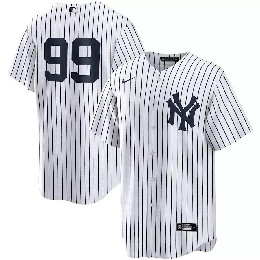 Mens Nike Authentic MLB New York Yankees Home Pinstripe Replica Jersey XL