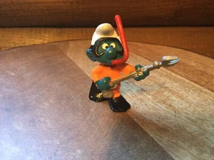 Smurfs Frogman Smurf Scuba Diver Underwater Snorkle 20120 Rare Figure VTG - Picture 1 of 2