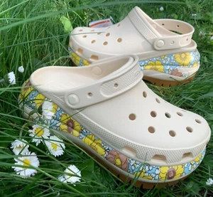 Crocs Retro Floral Mega Crush Clog Limited Collaboration Women’s UK W6/38-39 EUR - Picture 1 of 5