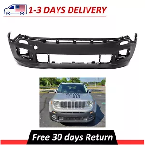 Front Lower Bumper Cover Fascia 5XB40LXHAA Fits 2015-2018 Jeep Renegade - Picture 1 of 7