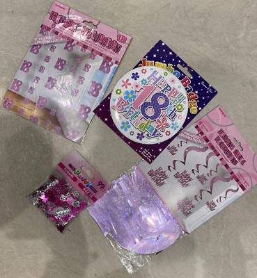 18th birthday decorations girl Bundle - Image 1 of 4