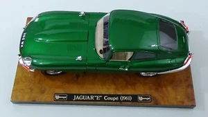 Burago Green Jaguar "E" Coupe (1961) Model #3718 1:18 Scale Die-Cast - Picture 1 of 8