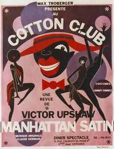 Original vintage poster COTTON CLUB MANHATTAN SATIN DANCE REVUE PARIS c. 1975 - Picture 1 of 1