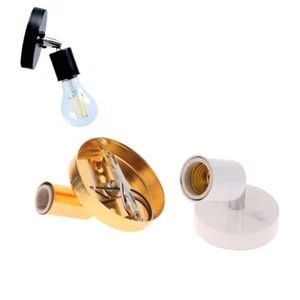 1 SET E27E14 Wandlampe 180 Grad Drehung Verstellbarer Metalllampenbasis _cn - Afbeelding 1 van 22