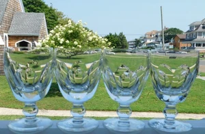 4 WATERFORD KATHLEEN 5 1/4" WATER GOBLETS - Picture 1 of 3
