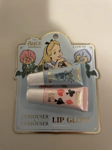 Disney Alice in Wonderland Lip Gloss Viral 2 Pack Coquette Glam Cosmetic Set - Picture 1 of 2
