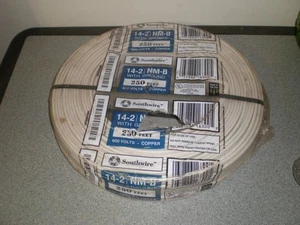 Romex 14/2 Type NM-B With Ground 250ft Sheathed Copper Cable 28827455 - Picture 1 of 2