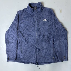 The North Face Navy Full Zip Fleece Jacket Mens Sz XL - Picture 1 of 13