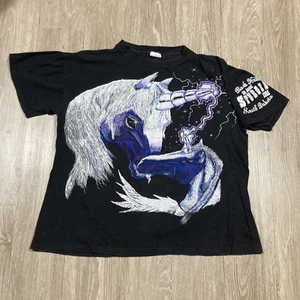 Unicorn Shirt XL 90s 00s Y2K Sturgis Biker Motorcycle Chopper Bike Rally Tee - Picture 1 of 11